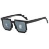 Nuevas Gafas de Mosaico, Gafas de Sol Geniales y Originales Bidimensionales, Gafas de Sol Pixeladas Personalizadas Estilo Hip-Hop, Venta Directa del Fabricante