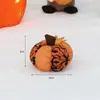 Decoração de Halloween Estilo Americano Tecido Simulação Crânio Rosto de Fantasma Abóbora Engraçada Enfeite Adereço para Fotografia de Festa