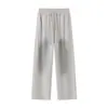 Roupas Masculinas ACU Marca da Moda Calças Casuais Retas Lavadas e Desgastadas para Homens, Nova Coleção Outono/Inverno 2026, Calças Longas de Corte Solto para Homens