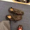 Sapatos Femininos Mais Vendidos Novo Estilo Confortáveis Couro Macio Solado Macio Aumento de Altura Oculto Cadarço Básico Leve Borracha Antiderrapante Sapatos de Treino Alemães