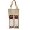 Pacote com Três Sacos de Linho para Vinho, Sacos de Presente Ecológicos de Linho para Vinho Tinto, Sacolas de Juta, Sacolas de Vinho de Tecido Sintético tipo Linho