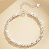 Pulsera de Plata Esterlina S925 Koi de la Buena Suerte para Mujer Regalo Exquisito de Nicho para Novia Lujo Accesible Pulsera de Alta Gama Joyería para el Día de San Valentín