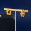 Brincos Europeus e Americanos de Design Irregular Transfronteiriços Simples e Personalizados Textura de Metal Brilhante Rebite Brilhante Círculo de Bala Brincos Brincos