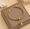 Moda 18K ouro e titânio aço brincos pingente brincos longos personalidade simples esferas contas retro todos-combinar acessórios de deslocamento