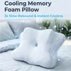 Almohada de Memoria Amazon Almohada de Cuerno de Vaca Almohada Mariposa Soporte para el Cuello Ayuda para Dormir Núcleo de Espuma Viscoelástica de Rebote Lento