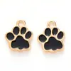 Huella de Pata de Gato Linda Accesorios para Joyería DIY Accesorios de Goteo de Aceite Accesorios para Pendientes Collar Pulsera Colgante para Teléfono Móvil