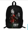 Mochila Messi Mundial de Fútbol Alrededores Mochila Escolar para Estudiantes Gran Capacidad Poliéster Mochila Reductora de Carga Bolsa para Computadora Dibujos Animados