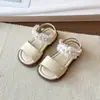 Sandálias Infantis 2026 Novidades de Verão Sapatos de Praia Macios para Crianças Sandálias Abertas com Cadarço Estilo Princesa Sapatos Casuais