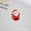 Adornos de Navidad accesorios resina árbol de Navidad muleta anciano muñeco de nieve DIY hecho a mano pasador para el pelo de niños vaso de agua broche material