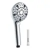 Amazon Baño Cabezal de Ducha con Filtro Presurizado de 4 Pulgadas Set de Ducha con Pistola de Pulverización Montada en la Espalda de 9 Funciones Transfronterizo