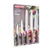 Cuchillo de Cocina Transfronterizo Juego de 5 Piezas Cuchillo de Chef de Acero Inoxidable Cuchillo para Pan Cuchillo para Frutas Cuchillo de Cocina para el Hogar Juego en Blíster