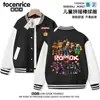 Ropa para Niños Roblox Chaqueta Chaqueta de Béisbol de Manga Larga Top Ropa Infantil Moda Primavera y Otoño para Niños Roblox