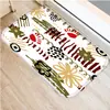 Felpudo Navideño para el Hogar con Estampado de Árbol de Navidad, Felpudo para Puerta de Sala de Estar