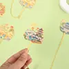 Marcador de Páginas de Aleación con Corte Creativo Estilo Chino Cultural y Creativo Ciudad de Nanjing Borla Regalo para el Día del Estudiante y Maestro Marcador de Páginas de Metal