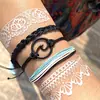 Amazon AliExpress Nuevo Pulsera Tejida con Cera Bohemia Conjunto de Moda para Mujer Ola Tobillera