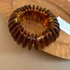 Pulsera Abierta Redonda de Acrílico Retro Europea y Americana, Simple, Moderna, Personalizada, Versátil, Diseño de Joyería para Mano de Nicho