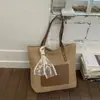 Bolso de Axila de Gran Capacidad de Gama Alta Estilo Coreano Bolso de Mano para Mujer 2026 Nuevo Bolso Tejido de Paja Bolso de Hombro Simple