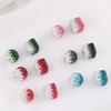Cuentas redondas degradadas arcilla polimérica bola de diamantes diamantes completos cuentas de agujero recto fábrica al por mayor DIY accesorios para llavero de teléfono móvil collar