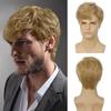 Peluca transfronteriza para comercio exterior, para hombre, de cabello corto, gris, de alta temperatura, estilo de moda, de seda, gris, para hombre.