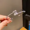 Pulsera Elástica de Diamantes Estilo Francés con un Toque de Lujo Ligero y Alta Gama, Joyería Elegante y Versátil con un Diseño Único y a la Moda, Nicho