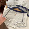 Calzoncillos tipo bóxer para mujer dos en uno 10A Calzoncillos tipo bóxer antibacterianos para mujer Algodón puro Longitud extendida Sin costuras Cómodos Ropa interior para niñas