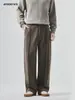 Roupas Masculinas Apo Negócios Transfronteiriços Casual Inverno Masculino Espesso Solto Reta Caimento Resistente a Amassados Calças de Lã