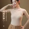 Camiseta sin mangas de seda helada sin costuras con sensación de segunda piel para mujer, con tirantes anchos, copas fijas, talla grande, adelgazante, ajuste ceñido
