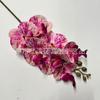 Pequeña Orquídea Mariposa Artificial de 7 Cabezas, Material de Flor Decorativa Estilo Europeo, Colores de Otoño, Flores Artificiales al por Mayor para Bodas y Hoteles