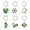 Produto novo explosivo transfronteiriço esporte futebol periférico chaveiro acrílico, pingente pequeno para mochila Yiwu exclusivo pequeno produto
