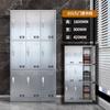 Armario de Acero Inoxidable 304, Gabinete de Almacenamiento para Empleados, Armario de Vestidor de 6 Puertas, Armario para Dormitorio de Taller, Archivador, Hecho de Acero
