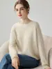 Estilo Minimalista Suave|Versátil para el Trayecto Kangsaixi Suéter de Punto 100% Cachemira Pura para Mujer Ropa Exterior o Interior