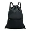 Bolsa con cordón de poliéster personalizada, mochila de tela Oxford, mochila con cordón para deportes de fútbol y baloncesto, bolsa de almacenamiento