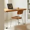 Escritorio de madera maciza estilo Bauhaus usado, adecuado para apartamentos pequeños, un escritorio de computadora de escritorio simple y minimalista, estación de trabajo y mesa estilo retro