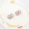Botones Planos de Resina de Dos Agujeros Color Impreso 3D Dibujos Animados Animales Realistas Patito Gatito Perrito Botones Accesorios para Ropa