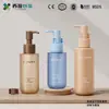 Frasco de Plástico Tipo Bomba Personalizado de Fábrica para Óleo Demaquilante, Frasco Dispensador de Loção para Essência Cosmética, Portátil para Viagem 80-120ml