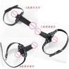 Juguetes Sexuales para Adultos Sm Fábrica Venta al por Mayor Accesorios Doble Cabeza Bondage Garganta Profunda Pene Coqueteo Boca Mordaza Juguetes para Pareja