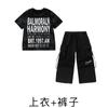 Ropa de Moda Hip-hop Traje de Hip-hop para Niños Verano de Manga Corta Jazz para Niñas Hiphop para Niños Ropa de Actuación Hip-hop