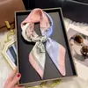 Cachecol quadrado de seda estilo europeu e americano 70cm vintage estampado com castanha de caju arte faixa de cabelo terno com lenço decorativo