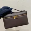 Bolsa Lancheira Transfronteiriça Lp19 Estilo Gigi Couro Genuíno Bolsa Feminina Simples de Ombro Único Transversal Bolsa Caixa Nicho Elegante Bolsa Feminina