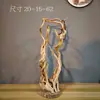 Adornos de Talla de Raíz de Ciprés de Acantilado de Taihang, Tallas de Madera Natural de Forma Libre de Guanyin y Maitreya, Artículos de Regalo, Artesanías de Madera Añeja