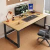 Escritorio de computadora, escritorio simple, escritorio de estudio para el hogar, dormitorio, escritorio pequeño para estudiantes, escritorio de oficina rectangular simple
