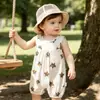 Mameluco de verano para bebé, enterizo fino sin mangas para bebés, ropa transpirable para recién nacidos, ropa de verano