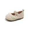 Zapatos Nuevos de Primavera para Bebé Niña Zapatos para Niños Pequeños con Adorno de Encaje Zapatos de Princesa Suela Suave Zapatos Pequeños de Cuero Lazo Zapatos para Antes de Caminar