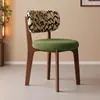 Silla moderna minimalista nórdica para el hogar de madera maciza, silla de diseñador italiano de lujo ligero con respaldo, silla de comedor para apartamentos pequeños
