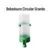 Bebedouro de pássaros copo de beber de pássaro papagaio alimentador automático Queixo para baixo bordado olho Pássaro alimentador automático de água caixa de comida de pássaro