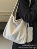 Bolso de lona de pana para mujer, bolso de mano de gran capacidad, nuevo bolso de hombro sencillo y versátil para estudiantes universitarios (2024)