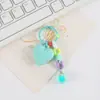 Colgante de melocotón cadena para funda de teléfono diy joyería decorativa hecha a mano con cuentas accesorios de llavero de amor
