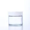 Botella de Vidrio Transparente con Tapa de Rosca para Crema Botellas Cosméticas Multitamaño Botella Sellada para Crema de Ojos Botella de Muestra para Crema de Ojos