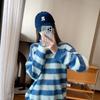 Gorra de Béisbol para Mujer, Visera Ancha, Letra R, Estampado Pequeño y Delgado, Todas las Combinaciones, Profundizada, Primavera y Verano