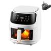 8L Airfryer de Grande Capacidade Inteligente Visual Multi-Função Forno com Tela de Toque Air Fryer Fritadeira Elétrica Máquina de Batata Frita